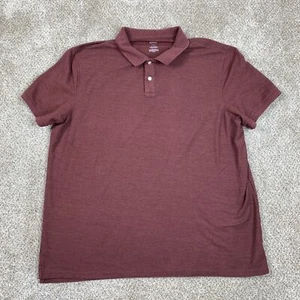 Sonoma Polo Shirt Men's XXL Burgundy Short Sleeve Casual Cotton Blend - Picture 1 of 7