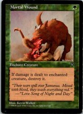 Mortal Wound Magic The Gathering Visions Card Light Play X1