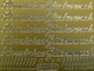 Aufkleber, Herzlichen Glückwunsch Starform 4402 - Bild 1 von 2