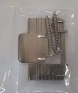 THERMA TRU RESIDENTIAL ADJUSTABLE STRIKE PLATE BRUSHED NICKEL FINISH - Picture 1 of 2