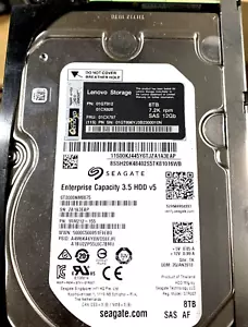 LENOVO Seagate ST8000NM0075 8TB 12Gb SAS 3.5" HDD 7.2K RPM Enterprise Hard Drive - Picture 1 of 1