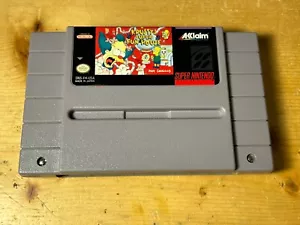 Krusty's Super Fun House (Super Nintendo SNES, 1992) Authentic- Tested-S/Free !! - Picture 1 of 8