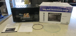 CONTOURE DELUXE 1.0 CUBIC FEET BUILT IN MICROWAVE OVEN BLACK RV-980B RV CAMPER - Picture 1 of 17