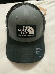 NWT THE NORTH FACE MUDDER TRUCKER HAT OS BLACK/MED GREY HEATHER - Picture 1 of 8