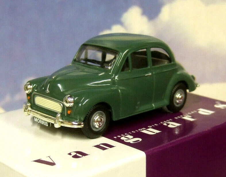 EXCELLENT VANGUARDS 1/43 DIECAST MORRIS MINOR SALOON IN ALMOND GREEN VA05801 - Image 1 of 4