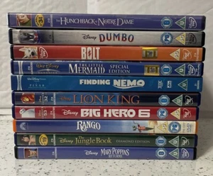 Disney - DVD Bundle/ Joblot x 10 All Discs In Very Good Condition - No.1 - Picture 1 of 11