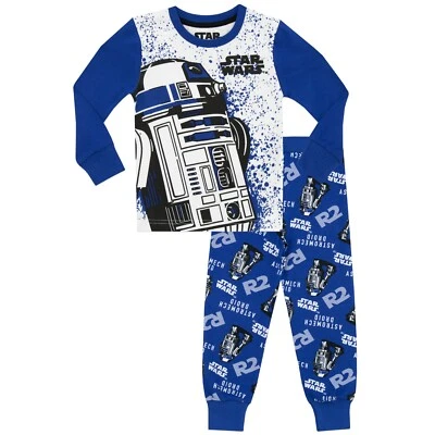Pijamas Jammies Star Wars R2D2 niños niños 3 4 5 6 7 8 9 10 11 12 13 años Foto 1 de 4