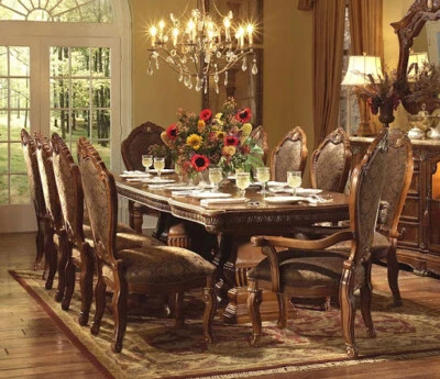 AICO by Michael Amini Cortina 7PC rectangular dining set - Image 1 of 4