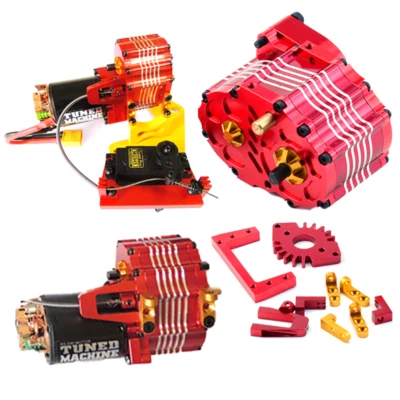 Metal 2-speed Gearbox Transmission for 1/14 Tamiya RC Truck SCANIA VOLVO Car - Image 1 of 4