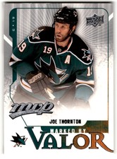 2008-09 MVP Marked by Valor Joe Thornton #MV3 San Jose Sharks