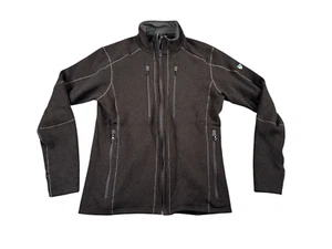KUHL Born in the Mountains Jacket Mens Large Gray Full-Zip Outdoor Hiking Logo - Picture 1 of 14