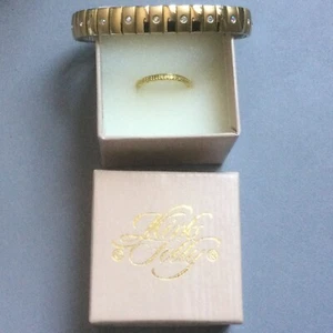 PULSERA KIRKS FOLLY QVC MULTI PIEDRAS + ORO KIRKS FOLLY NUEVO ANILLO EN CAJA JUEGO DE 2 - Imagen 1 de 7