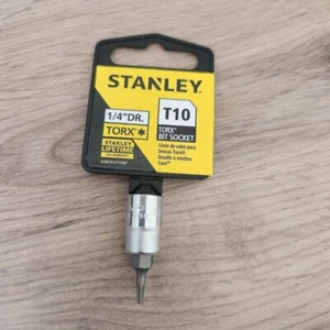 Stanley 1/4" Drive TORX T10 Bit Socket Lifetime Warranty - Picture 1 of 2