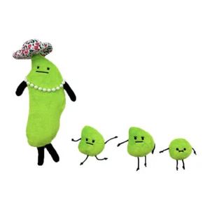 4PC New Edamame Family Plush Secret Staycation Secret Vacation Pea Doll - Picture 1 of 12