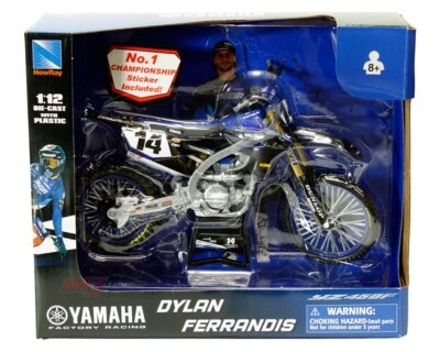 Nuevo Ray 1:12 Yamaha YZ450F Championship #3 Eli Tomac /#14 Dylan Ferrandis Racing Foto 1 de 3