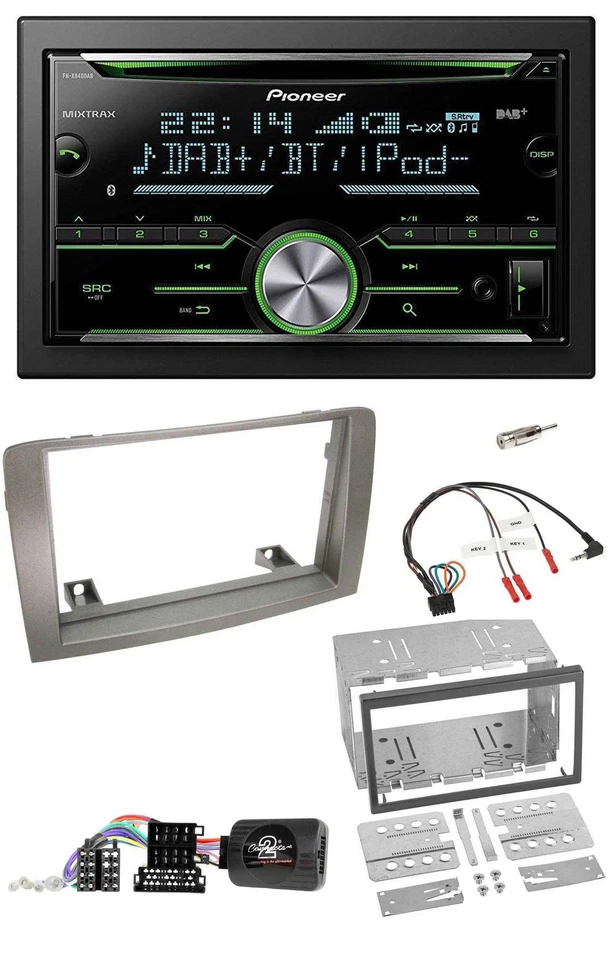 Pioneer Bluetooth Lenkrad DAB 2DIN USB CD Autoradio für Lancia Musa 2004-2012 - Bild 1 von 4