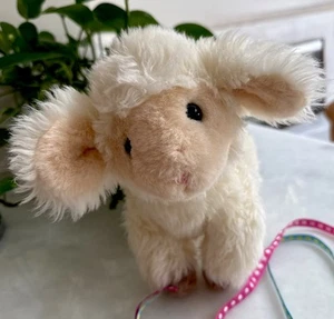 Baby GUND White Lamb Sheep with Rattle 12" Plush Stuffed Animal Toy 1988 - Picture 1 of 8