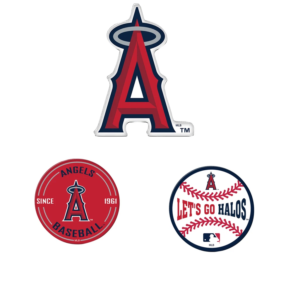 WinCraft  Los Angeles Angels 3-Pack Premium Fridge Magnet Set - Image 1 of 1