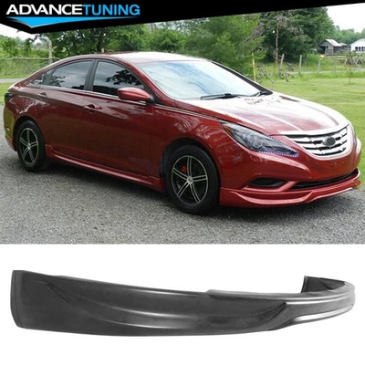 Fits 11-14 Hyundai Sonata Sedan IX Style PU Front Bumper Lip Spoiler Splitter — 第 1/4 张图片
