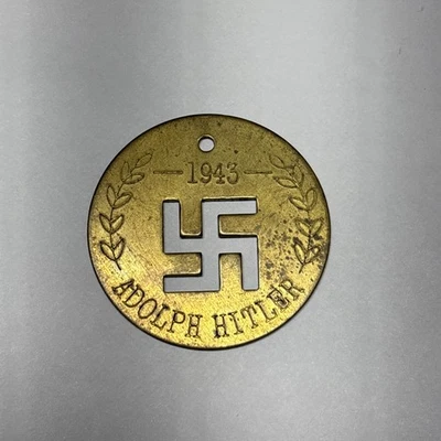 Rare 1943 WW11 Pendant Tag Coin Collector Memorabilia Germany   - Image 1 of 4