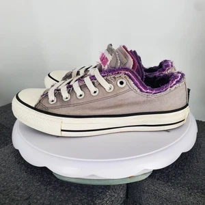 Zapatos Converse All Star para mujer talla 7 gris púrpura parte superior baja lona envejecida - Imagen 1 de 10