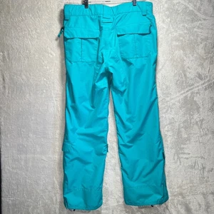 Turbine Teal Snowboard Ski Pants Womens Large waterproof Cargo Pockets Insulated - Picture 1 of 24