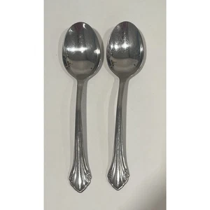Set of 2 Oneida 1881 Rogers Bittersweet Repose Dinner Spoons Stainless Steel 7” - Picture 1 of 3