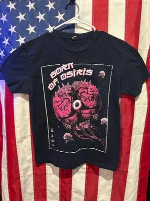 Born of Osiris 2015 T-Shirt - NAVY / PINK BRAIN EYE Reign Higher Discovery TWDA - Image 1 of 4