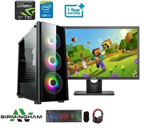 Fast Gaming PC Computer Bundle Intel Quad Core i5 16GB SSD+1TB Win 11 2GB GT730 - Picture 1 of 8