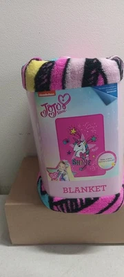JOJO SIWA UNICORN SHINE 62''X90'' PLUSH BLANKET FACTORY SEALED NICKELODEON - Image 1 of 4