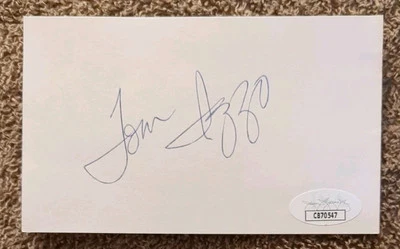 Tom Izzo Autographed Index Card Michigan State Basketball Coach  - Image 1 of 3