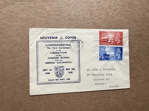 Great Britain 1948 Channel Islands FDC +WWII Liberation SG#C1-C2 +Cachet +Jersey - Picture 1 of 2