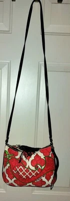 BRIGHTON любовь голубь мешок сумочки красный холст сумка через плечо б/у в отличном состоянии - Изображение 1 из 4