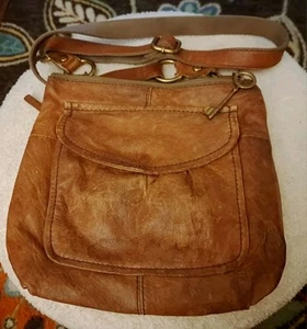 Borsa a tracolla Fossil lunga vita vintage in pelle hobo tracolla PULITA all'interno!! - Foto 1 di 10