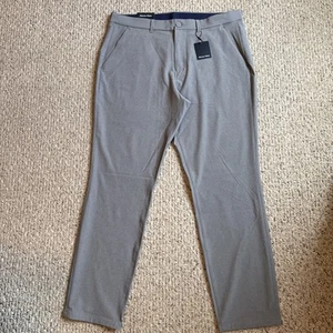 Mizzen + Main Helmsman Men’s Chino Pants Silver Filigree Heather 36/30 Slim - Picture 1 of 15