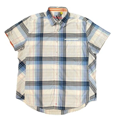 Robert Graham Shirt Mens 2XL Plaid Tailored Fit Short Sleeve Button Up - Image 1 of 4