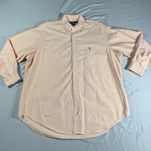 Camisa Oxford Ralph Lauren Yarmouth De Colección Para Hombre 17.5-35 Rosa Carne Poni L/S - Imagen 1 de 9