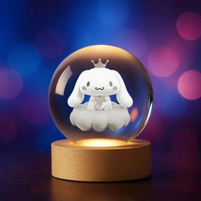 Sanrio Cinnamoroll Hello Kitty 3D-Kristallkugel - Bild 1 von 4