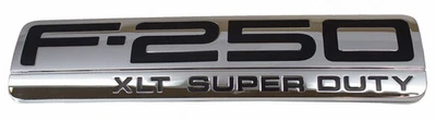 OEM NUEVO 2005-2007 Ford F250 Super Duty XLT cromo guardabarros emblema izquierdo o derecho Foto 1 de 4