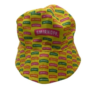 SMIRNOFF Vodka Bucket Hat Adult OSFM Multicoloured Reversable Summer Outdoors - Bild 1 von 14