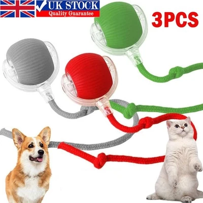 Automatic Rolling Ball Smart Pet Toy Electric Self-Moving Cat Dog Kitten Game UK - Image 1 of 4
