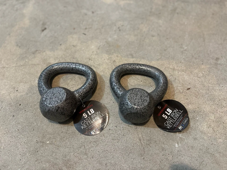 Par de campanas de hervidor Weider de 5 lb Foto 1 de 4