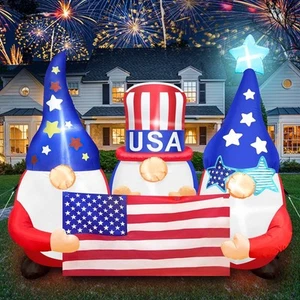 Inflables de 6 pies Día de la Independencia Patriótica 4 de Julio Decoraciones al Aire Libre, P... - Imagen 1 de 7