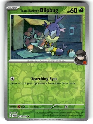 Pokemon SV10: Destined Rivals Card 015/182 Team Rocket's Blipbug Reverse Foil - Image 1 of 4