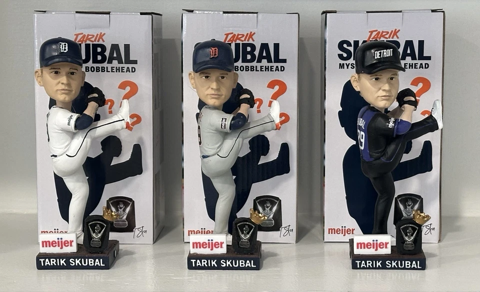 2025 Tarik Skubal Bobblehead Collectible Figure Full Set - Home - Away - City - Image 1 of 1
