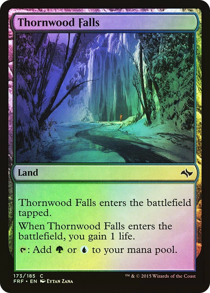 MTG FOIL Thornwood Falls  - Fate Reforged #173 - Image 1 of 1