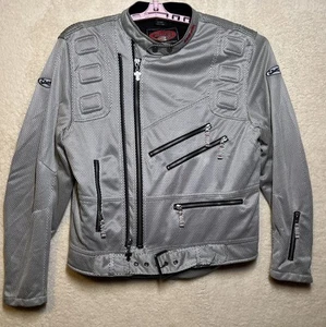 Thrill Ride Women's Large Motorcycle Riding Jacket Gray - Picture 1 of 14
