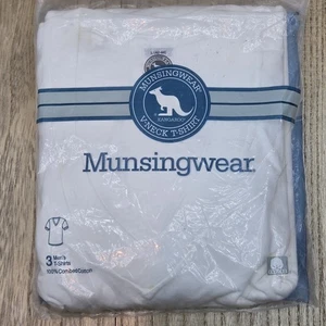 Munsingwear T-Shirt Känguru weiß Rundhalsausschnitt 100 % gekämmte Baumwolle Large 3er-Pack - Bild 1 von 5