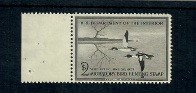 DUCK STAMP RW23 MINT/VERY FINE VF/NH NEVER HINGEDSCV $85.00 FROM 1956 FEDERAL DK - Image 1 of 2
