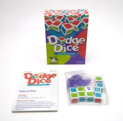 Dodge Dice Game Gamewright 2014, 100% Complete, Probability Addition - Image 1 of 4